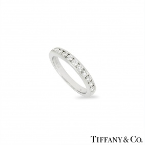 Tiffany & Co. Platinum Diamond Setting Wedding Band Ring 0.33ct TDW Tiffany & Co. Platinum Diamond Setting Wedding Band Ring 0.33ct TDW